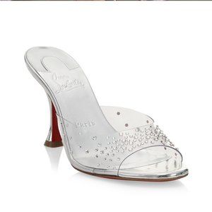 CHRISTIAN LOUBOUTIN Dégrade 85mm Crystal Clear Sandal